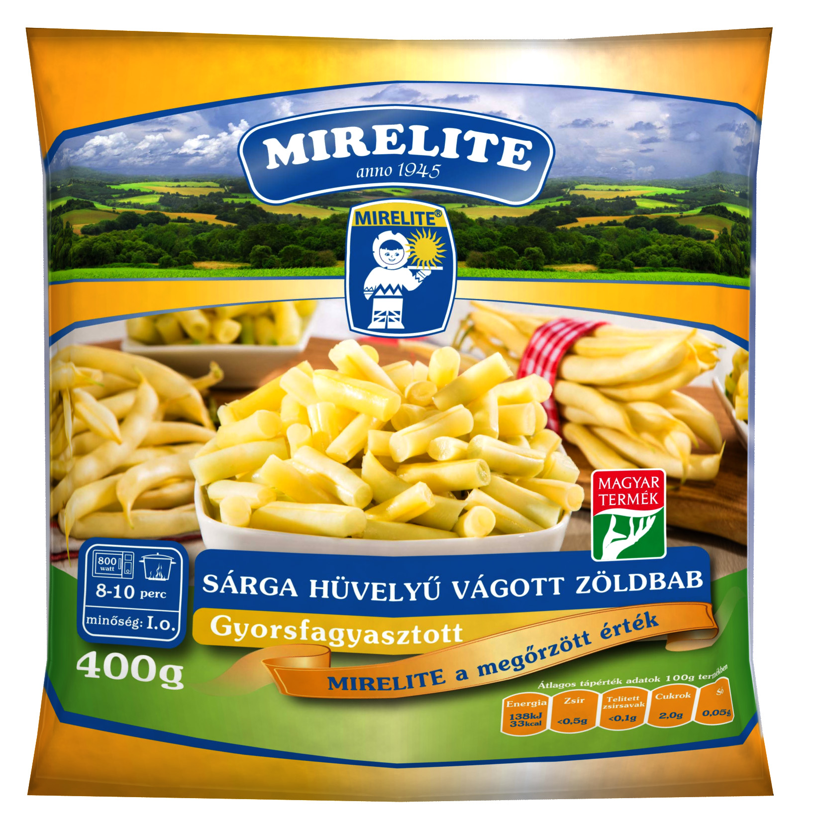 MIRELITE Sárgahüvelyű zöldbab 400g